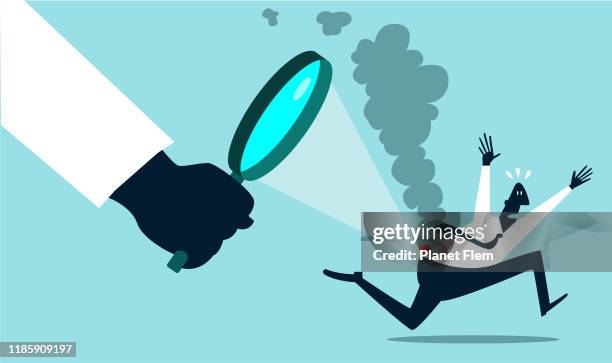 my boss is putting my ass on fire - stress test stock illustrations