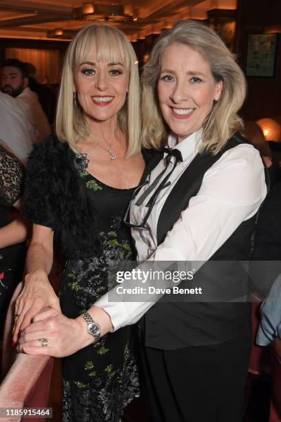 Tracie Bennett and Phyllis Logan attend One Night Only at The Ivy in aid of Acting For Others on December 1, 2019 in London, United Kingdom.