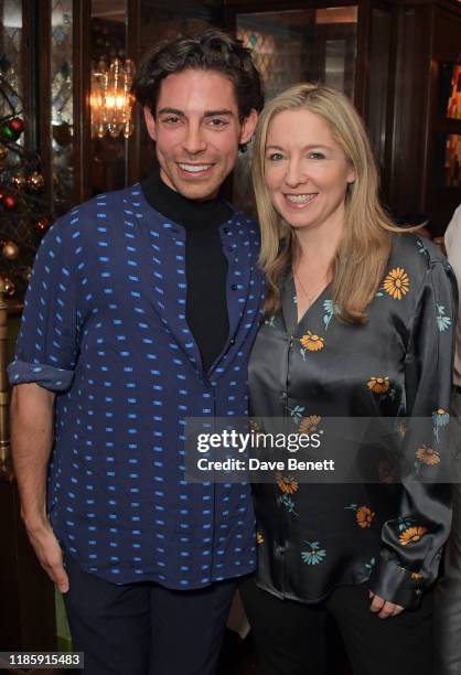 Tom Read Wilson and Victoria Coren Mitchell attend One Night Only at The Ivy in aid of Acting For Others on December 1, 2019 in London, United...