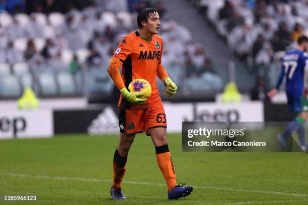 Stefano Turati of Us Sassuolo Calcio in action during the the Serie A match between Juventus Fc and Us Sassuolo Calcio. The match end in a tie 2-2.