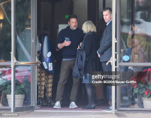 Ben Affleck and Christine Anne Boldt are seen on November 30, 2019 in Los Angeles, California.