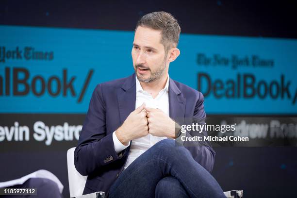 Kevin Systrom, Co-Founder of Instagram speaks onstage at 2019 New York Times Dealbook on November 06, 2019 in New York City.