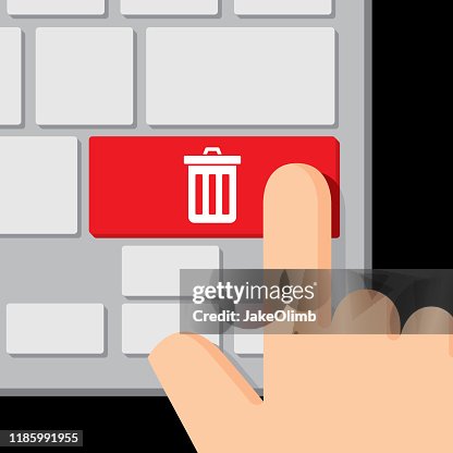 Keyboard Button Trashcan Keyboard Button Trashcan