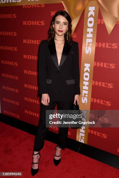 Emma Roberts kicks off the Holiday Season with Kohl’s at their "New Gifts At Every Turn" pop-up on November 06, 2019 in New York City.