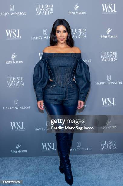 Kim Kardashian attends the WSJ Mag 2019 Innovator Awards at The Museum of Modern Art on November 06, 2019 in New York City.