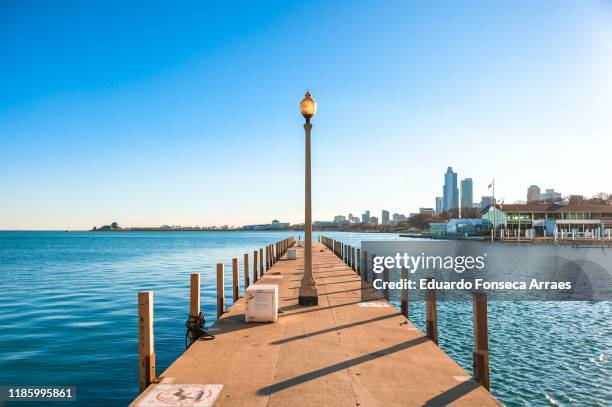 lake michigan - chicago pier stock pictures, royalty-free photos & images
