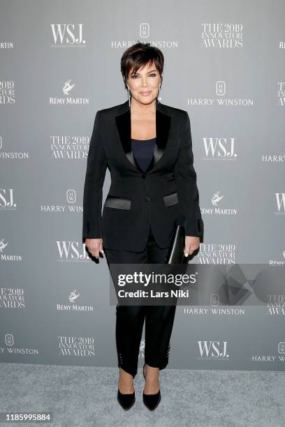 Kris Jenner attends the WSJ. Magazine 2019 Innovator Awards sponsored by Harry Winston and Rémy Martinat MOMA on November 06, 2019 in New York City.