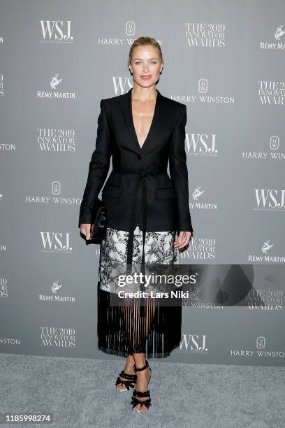 Carolyn Murphy attends the WSJ. Magazine 2019 Innovator Awards sponsored by Harry Winston and Rémy Martinat MOMA on November 06, 2019 in New York...