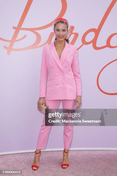 Rachael Finch attends Oaks Day at Flemington Racecourse on November 07, 2019 in Melbourne, Australia.