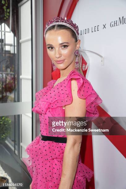 Brooke Hogan attends the Mumm marquee on Oaks Day at Flemington Racecourse on November 07, 2019 in Melbourne, Australia.