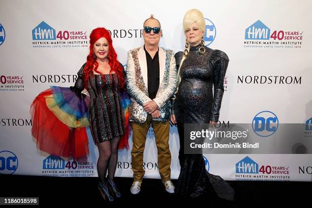 Kate Pierson, Fred Schneider and Cindy Wilson attend the 2019 Emery Awards at Cipriani Wall Street on November 06, 2019 in New York City.