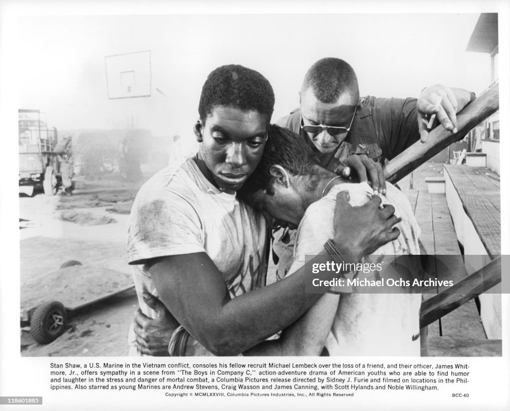 Stan Shaw;Michael Lembeck;James Whitmore, Jr. In 'The Boys In Company C'