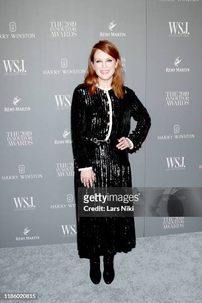 Julianne Moore attends the WSJ. Magazine 2019 Innovator Awards sponsored by Harry Winston and Rémy Martinat MOMA on November 06, 2019 in New York...