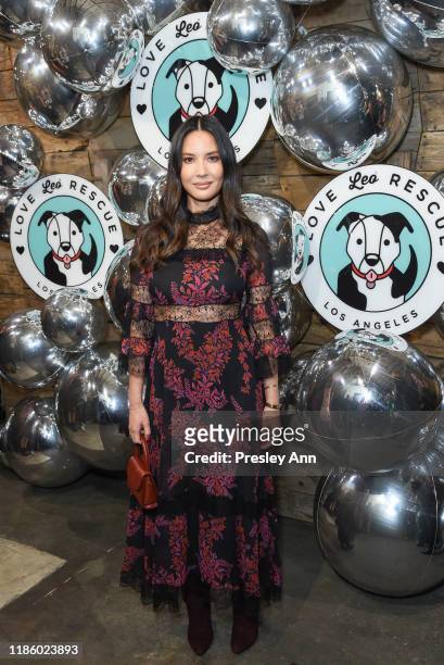 Olivia Munn attends Love Leo Rescue's 2nd Annual Cocktails for a Cause at Rolling Greens Los Angeles on November 06, 2019 in Los Angeles, California.