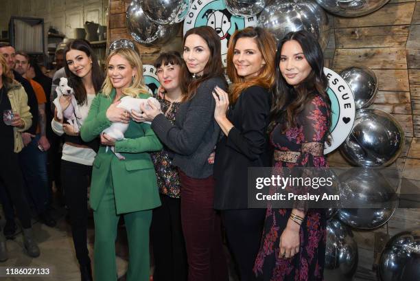 Victoria Justice, Hilary Duff, Sasha Abelson, Whitney Cummings, Maria Menounos and Olivia Munn attend Love Leo Rescue's 2nd Annual Cocktails for a...