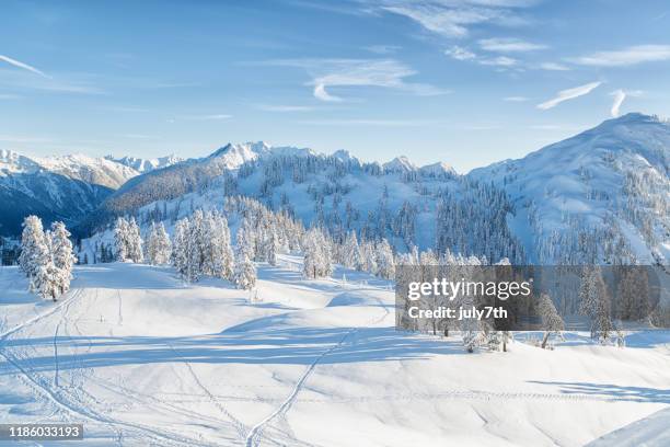 winter north cascades - cascade range stock pictures, royalty-free photos & images