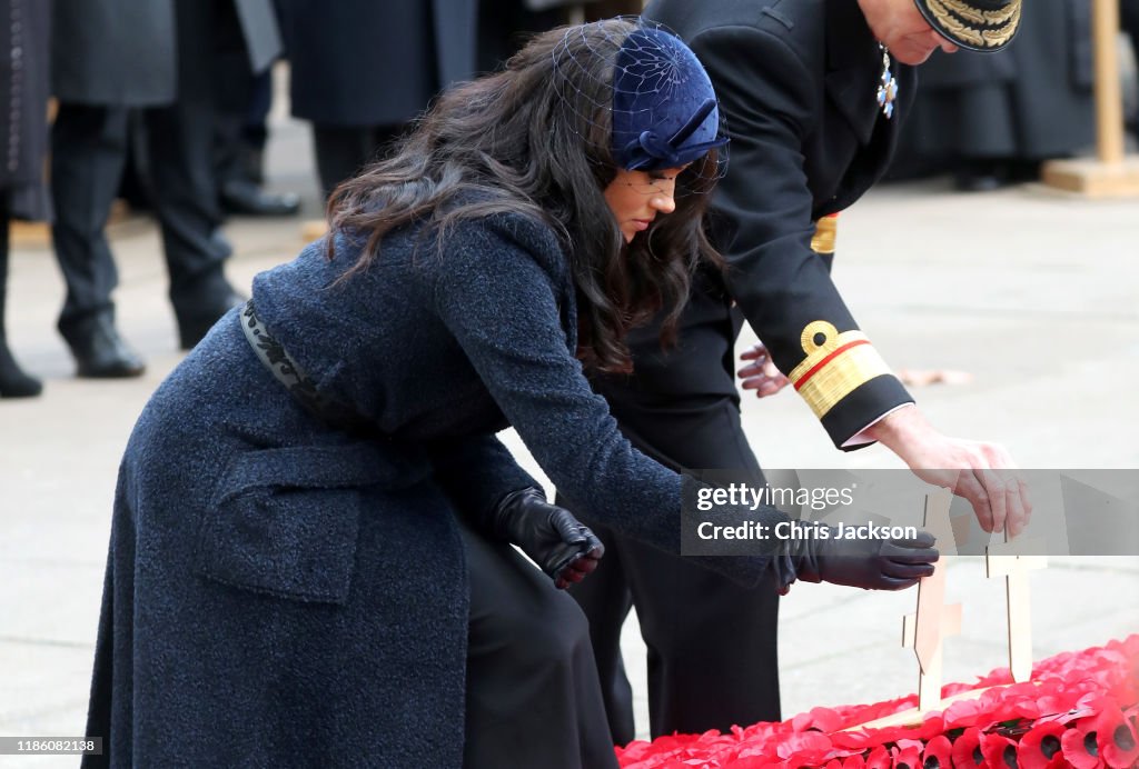 Members Of The Royal Family Attend The 91st Field Of Remembrance At Westminster Abbey