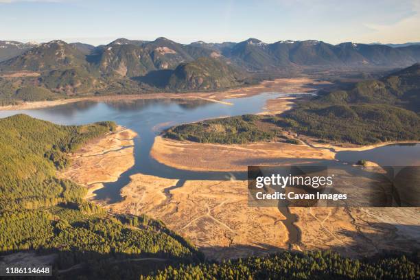 stave lake reservoir used for power generation. - canada coastline stock pictures, royalty-free photos & images