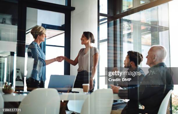 this partnership will bear nothing but success - está contratado imagens e fotografias de stock