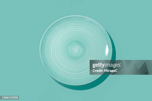 swirl brush pattern empty plate - porslin bildbanksfoton och bilder