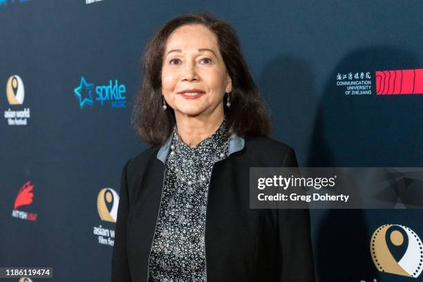 Lifetime Achievement award recipient Nancy Kwan attends the Opening Night of the 5th Annual Asian World Film Festival on November 06, 2019 in Culver...