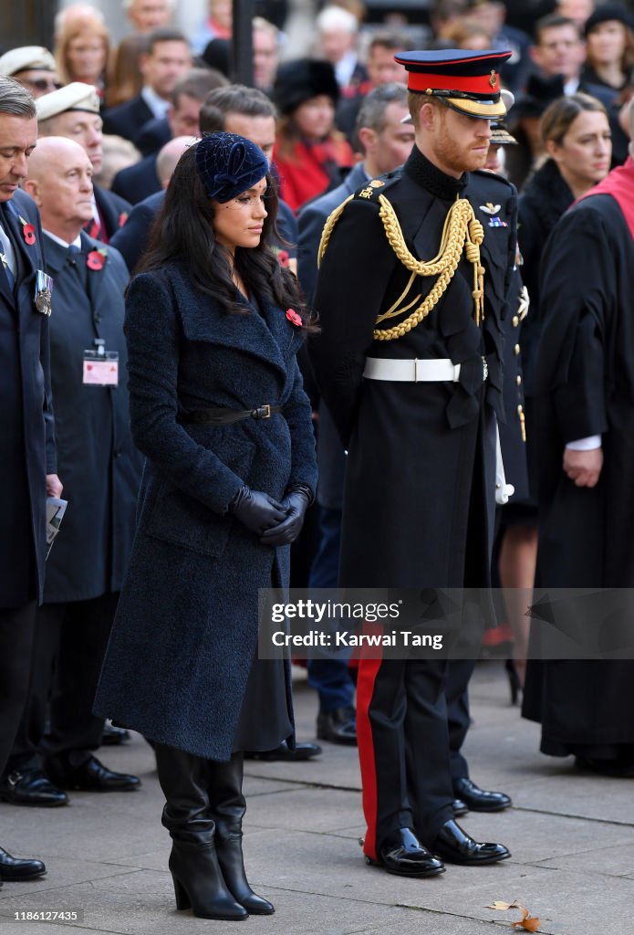 Members Of The Royal Family Attend The 91st Field Of Remembrance At Westminster Abbey