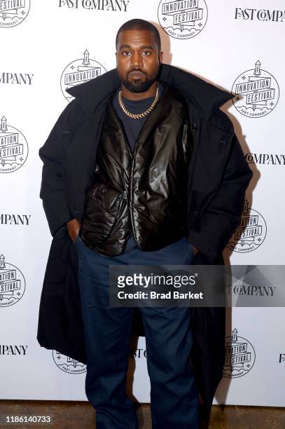 Kanye West attends the Fast Company Innovation Festival - Day 3 Arrivals on November 07, 2019 in New York City.