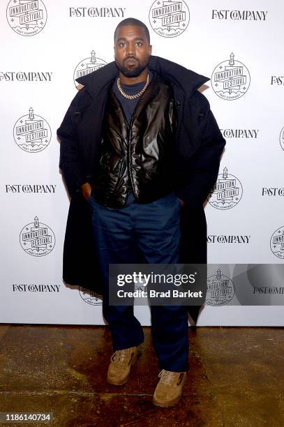 Kanye West attends the Fast Company Innovation Festival - Day 3 Arrivals on November 07, 2019 in New York City.