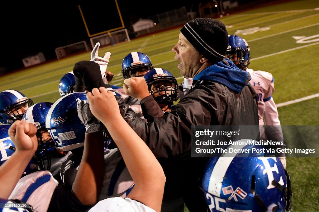 Englewood High School head football coach Mike Campbell, the former