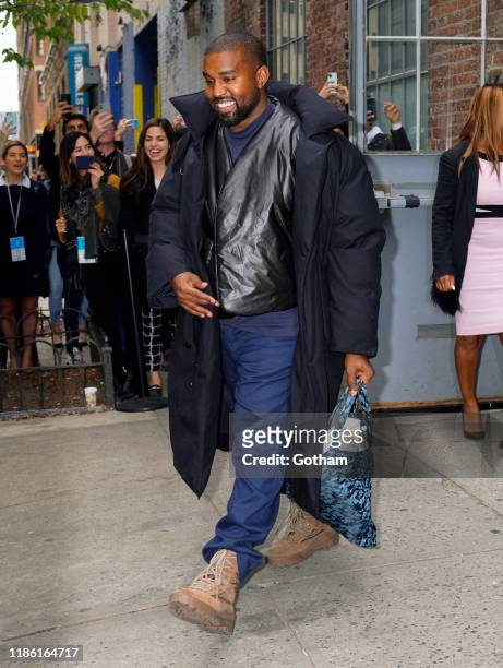 Kim Kardashian and Kanye West at on November 07, 2019 in New York City.