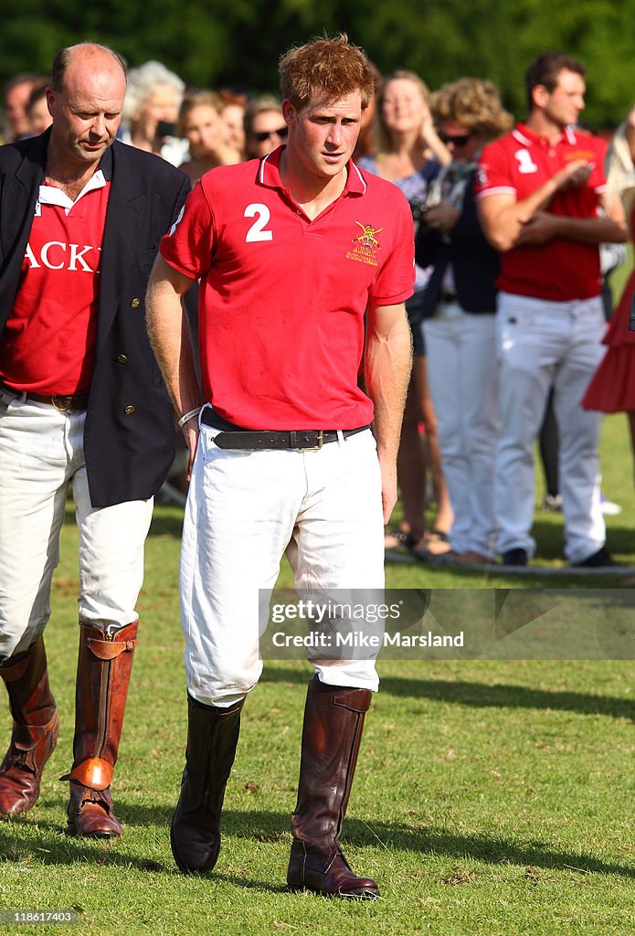 Prince Harry takes part in the Rundle Cup at Tidworth Polo Club on ...