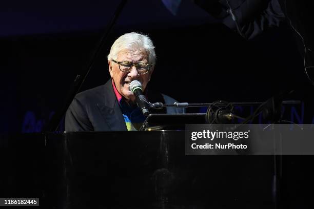 Peppino Di Capri attends a photocall during the 41th Giornate Professionali del Cinema Sorrento Italy on 2 December 2019.
