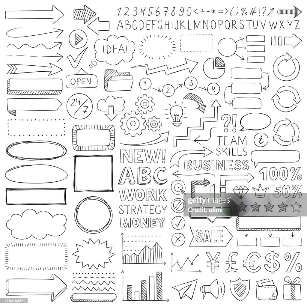 Doodle design elements