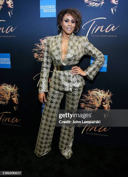 Deborah Cox attends "Tina - The Tina Turner Musical" opening night at Lunt-Fontanne Theatre on November 07, 2019 in New York City.