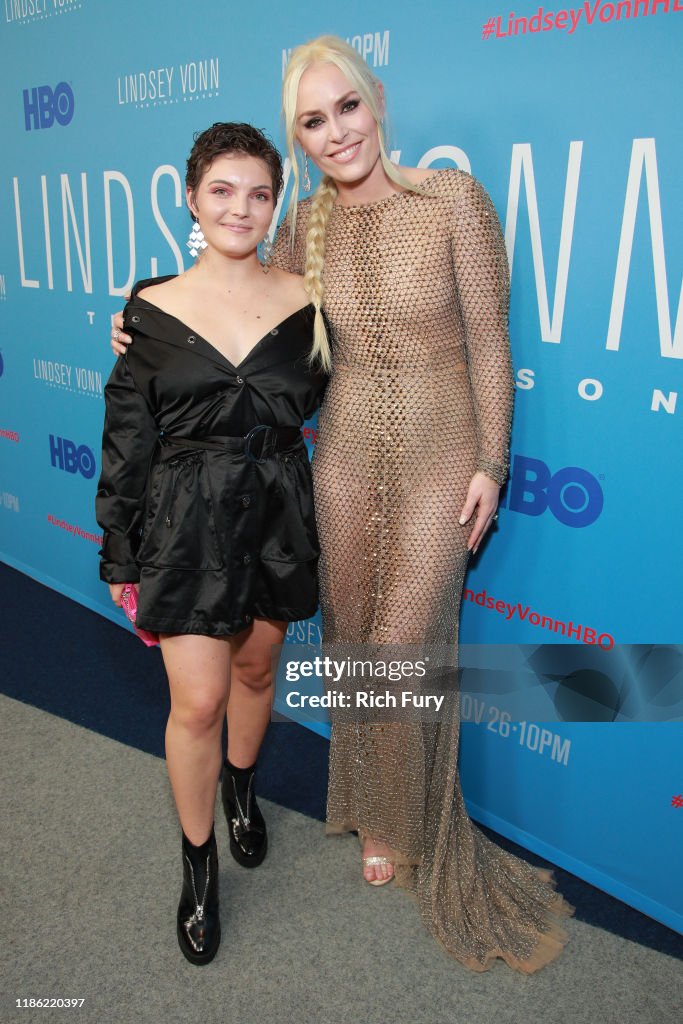 Camren Bicondova and Lindsey Vonn attend the premiere of HBO's... News