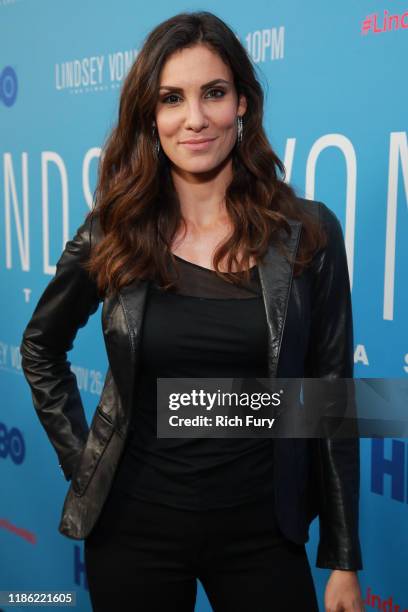 Daniela Ruahattends the premiere of HBO's "Lindsey Vonn: The Final Season" at Writers Guild Theater on November 07, 2019 in Beverly Hills, California.