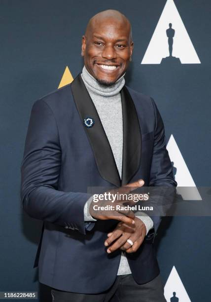 Tyrese Gibson attends the Academy Nicholl Fellowships Screenwriting Awards at AMPAS Samuel Goldwyn Theater on November 07, 2019 in Beverly Hills,...