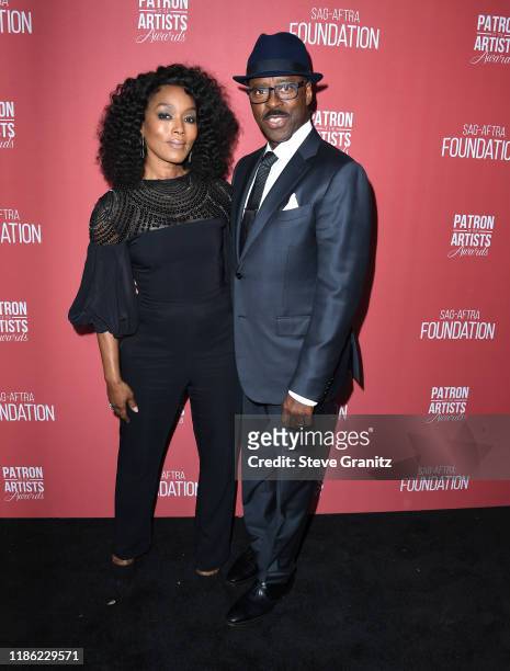 Angela Bassett and Courtney B. Vance arrives at the SAG-AFTRA Foundation's 4th Annual Patron Of The Artists Awards at Wallis Annenberg Center for the...