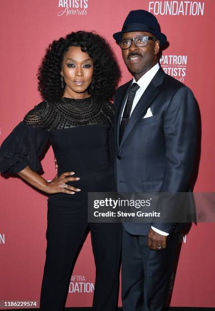 Angela Bassett and Courtney B. Vance arrives at the SAG-AFTRA Foundation's 4th Annual Patron Of The Artists Awards at Wallis Annenberg Center for the...