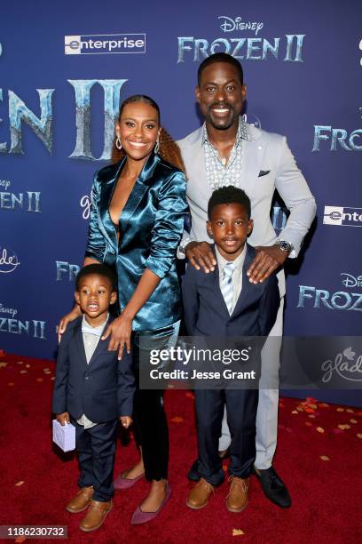 Amaré Michael Ryan Christian Brown, Ryan Michelle Bathe, Andrew Jason Sterling Brown, and Actor Sterling K. Brown attend the world premiere of...