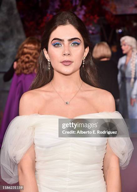 Jade Picon attends the world premiere of Disney's "Frozen 2" at Hollywood's Dolby Theatre on Thursday, November 7, 2019 in Hollywood, California.