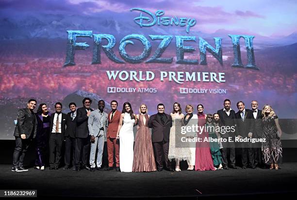 Songwriter Robert Lopez, Kristen Anderson-Lopez, Composer Christophe Beck, actors Jason Ritter, Alfred Molina, Sterling K. Brown, Jonathan Groff,...