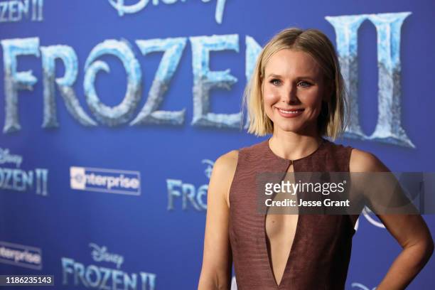 Actor Kristen Bell attends the world premiere of Disney's "Frozen 2" at Hollywood's Dolby Theatre on Thursday, November 7, 2019 in Hollywood,...
