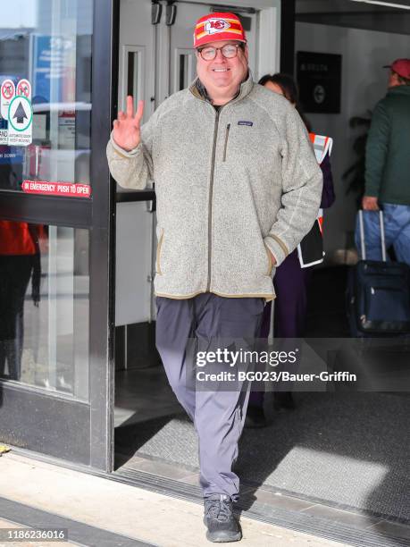 Eric Stonestreet is seen at Los Angeles International Airport on December 02, 2019 in Los Angeles, California.