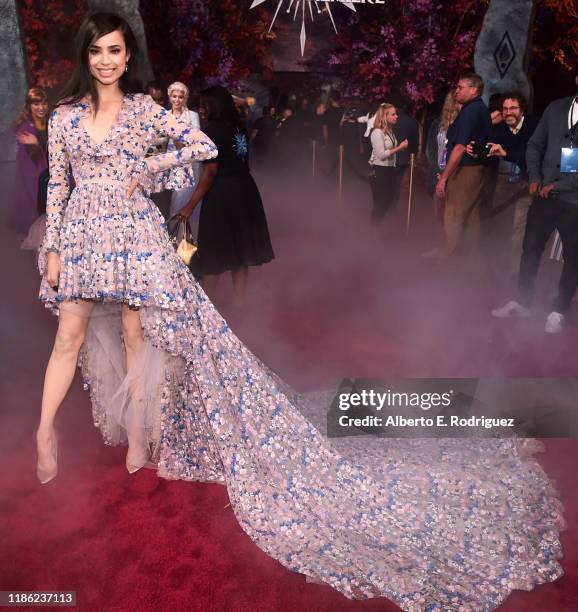 Sofia Carson attends the world premiere of Disney's "Frozen 2" at Hollywood's Dolby Theatre on Thursday, November 7, 2019 in Hollywood, California.