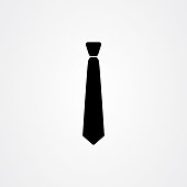 Tie icon logo vector design