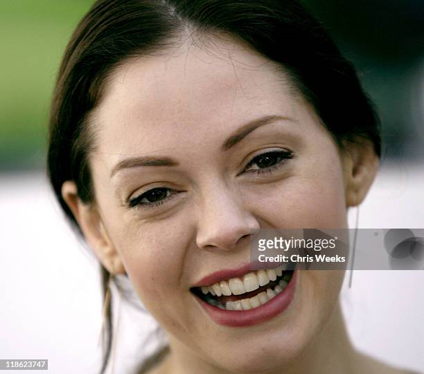Rose McGowan during "Silver Spoon Dog and Baby Buffet Benefitting Much Love Animal Rescue - Day One at Private Residence in Beverly Hills,...
