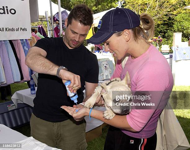 Jason Priestley and Naomi Lowde at Much Love Animal Rescue