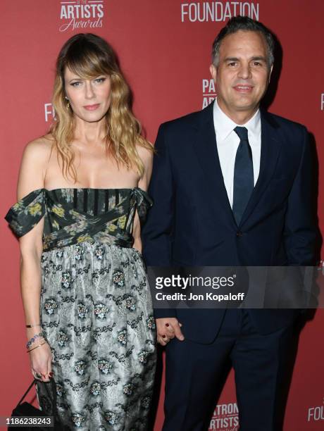 Sunrise Coigney and Mark Ruffalo attend SAG-AFTRA Foundation's 4th Annual Patron Of The Artists Awards at Wallis Annenberg Center for the Performing...