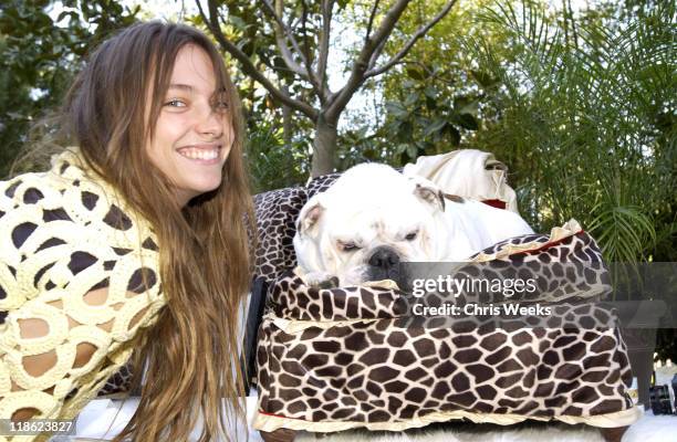 Jessica Miller at La Petite Maison during "Silver Spoon Dog and Baby Buffet Benefitting Much Love Animal Rescue - Day One at Private Residence in...